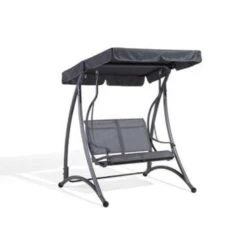 Beliani Schommelbank TESERO - Grijs Staal -Tuinwinkel 008a280c4e654681b044ee70386baac6