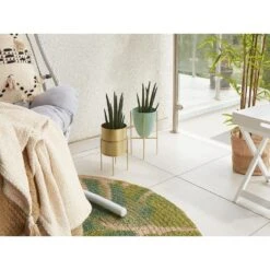 Beliani Plantenbak Voor Buiten LEFKI - Groen Ijzer -Tuinwinkel 065babc08d504032b2a90cbbb8bbe18b