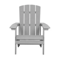 Beliani Tuinstoel ADIRONDACK - Grijs Kunsthout -Tuinwinkel 083fb40cc47b40d3bf7231390a5cf200