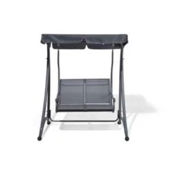 Beliani Schommelbank TESERO - Grijs Staal -Tuinwinkel 08e830153750415bbb0dbce24ef08ae1