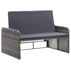 VidaXL 2-delige Loungeset Met Kussens Poly Rattan Grijs 8 VidaXL 2-delige Loungeset Met Kussens Poly Rattan Grijs -Tuinwinkel 09e62e18e17e42c992f145bfafd37b89