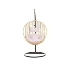 Beliani Hangstoel ASPIO - Beige Pe Rotan -Tuinwinkel 0a57f6e8e7f84b658018ac6f00ce5b45