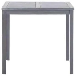VidaXL Tuintafel 80x80x74 Cm Massief Acaciahout Grijs -Tuinwinkel 0eb637325faf490d854eca698c942c90