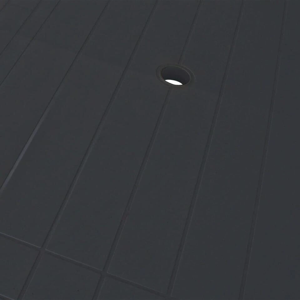 VidaXL Tuintafel 126x76x72 Cm Kunststof Antraciet 5 VidaXL Tuintafel 126x76x72 Cm Kunststof Antraciet - Afbeelding 3