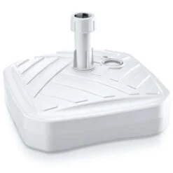 Prosperplast Parasolvoet - Vierkant - Rotan - Wit - 12 L - 39 Cm