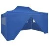 VidaXL Vouwtent Pop-up Met 4 Zijwanden 3x4,5 M Blauw -Tuinwinkel 1000001111