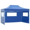 VidaXL Vouwtent Met 3 Wanden 3x4,5 M Blauw -Tuinwinkel 1000001133