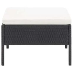 VidaXL 3-delige Loungeset Met Kussens Poly Rattan Zwart -Tuinwinkel 1000002889 0102