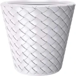 Prosperplast Bloempot Matuba - Rotan - Wit - 19 L - 35 Cm