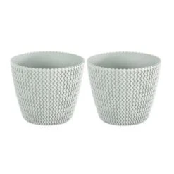 Prosperplast Bloempot Splofy - Wit - Rond - Kunststof - 35 Cm -Tuinwinkel 1000003124 0101