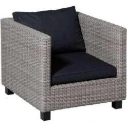 Madison Loungekussen Basic 60 X 60 X 8 Cm Zwart -Tuinwinkel 1000003399 0102