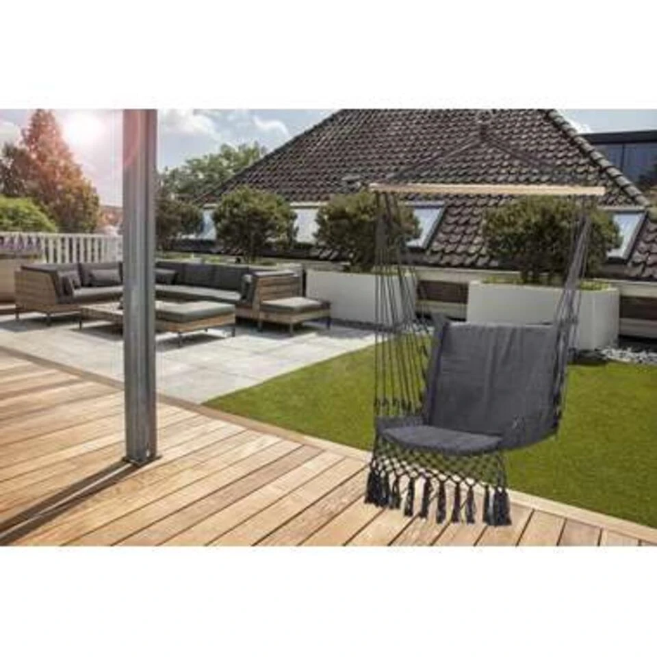 909 Outdoor Hangstoel In Grijs 6 909 Outdoor Hangstoel In Grijs - Afbeelding 4