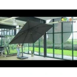 Garden Impressions Zweefparasol Hawaii 300x300 - Wit - Zwart -Tuinwinkel 1000003905 0103