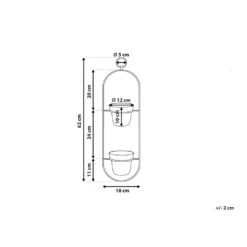Beliani Plantenbak Voor Buiten AGIOS - Zwart Ijzer 8 Beliani Plantenbak Voor Buiten AGIOS - Zwart Ijzer -Tuinwinkel 1000005212 0102