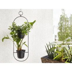 Beliani Plantenbak Voor Buiten AGIOS - Zwart Ijzer 9 Beliani Plantenbak Voor Buiten AGIOS - Zwart Ijzer -Tuinwinkel 1000005212 0103