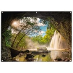 Tuinposter Grot 100x140 Cm Bont