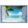 Tuinposter Tropisch Strand 80x120 Cm Blauw -Tuinwinkel 1000006182