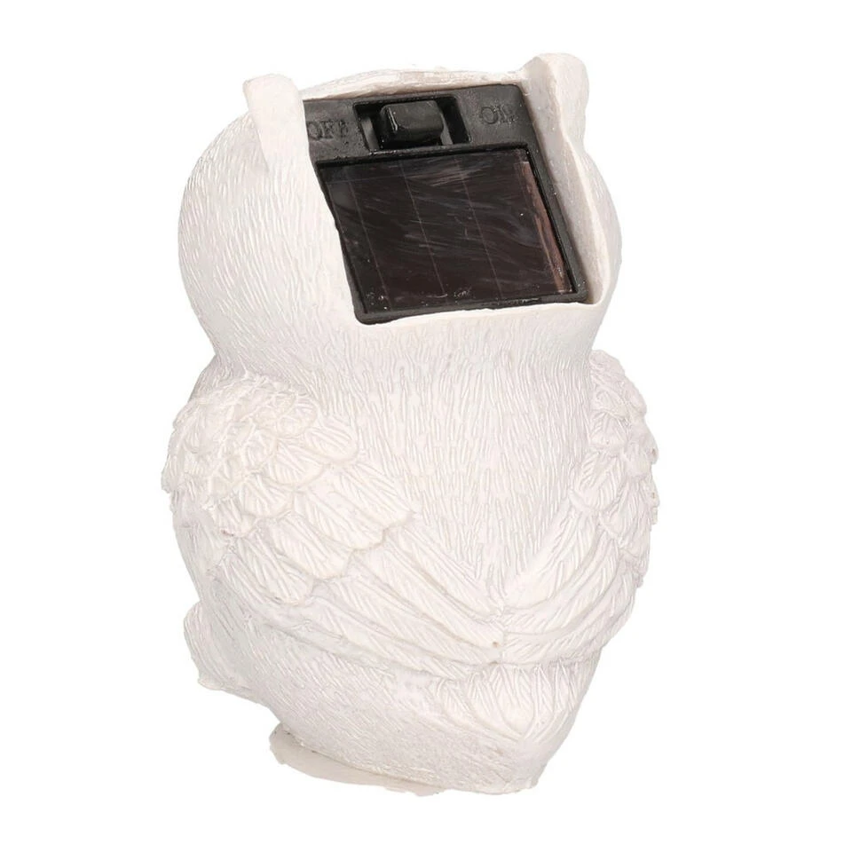 Merkloos Tuinbeeld - Uil - Met Solar Verlichting - Polystone - 9 Cm 4 Merkloos Tuinbeeld - Uil - Met Solar Verlichting - Polystone - 9 Cm - Afbeelding 2