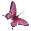 Merkloos Tuindecoratie Vlinder - Roze En Lichtblauw - Metaal - 35 X 24 Cm -Tuinwinkel 1000008184