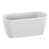 Prosperplast Plantenbak Splofy - Wit - Kunststof - 30 Cm -Tuinwinkel 1000008196