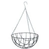 Nature Hanging Basket - Metaaldraad - Donkergroen - 13 X 25 X 25 Cm -Tuinwinkel 1000008210
