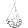 Nature Hanging Basket - Metaaldraad - Donkergroen - 16 X 30 X 30 Cm -Tuinwinkel 1000008214