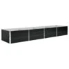 VidaXL Plantenbak Verhoogd 320x80x45 Cm Gegalvaniseerd Staal Antraciet -Tuinwinkel 1000009525