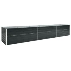 VidaXL Plantenbak Verhoogd 480x80x45 Cm Gegalvaniseerd Staal Antraciet
