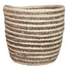 Bela Arte Plantenmand - Rotan - Grijs Met Naturel - 22 X 20 Cm 2 Bela Arte Plantenmand - Rotan - Grijs Met Naturel - 22 X 20 Cm -Tuinwinkel 1000013412