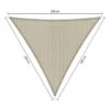 Shadow Comfort Driehoek 2x2x2m Sahara Sand -Tuinwinkel 1000013770