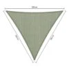 Shadow Comfort Driehoek 3x3x3m Moonstone Green -Tuinwinkel 1000013783