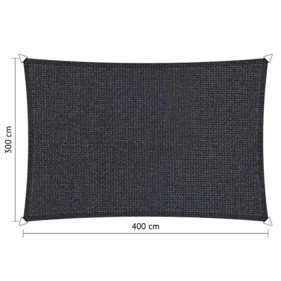 Shadow Comfort Rechthoek 3x4m DuoColor Carbon Black 4 Shadow Comfort Rechthoek 3x4m DuoColor Carbon Black - Afbeelding 2