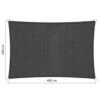 Shadow Comfort Rechthoek 3x4m DuoColor Carbon Black -Tuinwinkel 1000013814