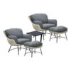 Garden Impressions Selene Loungestoelen Met Bijzettafel - Donker Grijs -Tuinwinkel 1000013864
