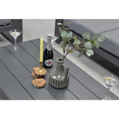 Garden Impressions Plaza Lounge Tuintafel 140x70xH40 Cm D. Grijs -Tuinwinkel 1000013904 0103