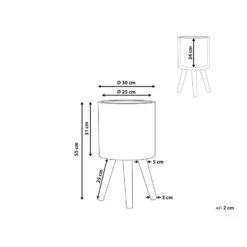 Beliani Plantenbak Voor Buiten ACHILIO - Bruin Magnesiumoxide -Tuinwinkel 1000018186 0102