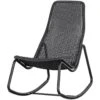 WOOOD Schommelstoel Buiten Tom - Rattan - Zwart - 97x51x95 -Tuinwinkel 1000033983