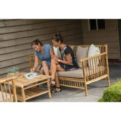 Exotan Persoon Bamboe Loungeset 3-delig - Natural Finish -Tuinwinkel 1000035525 0102