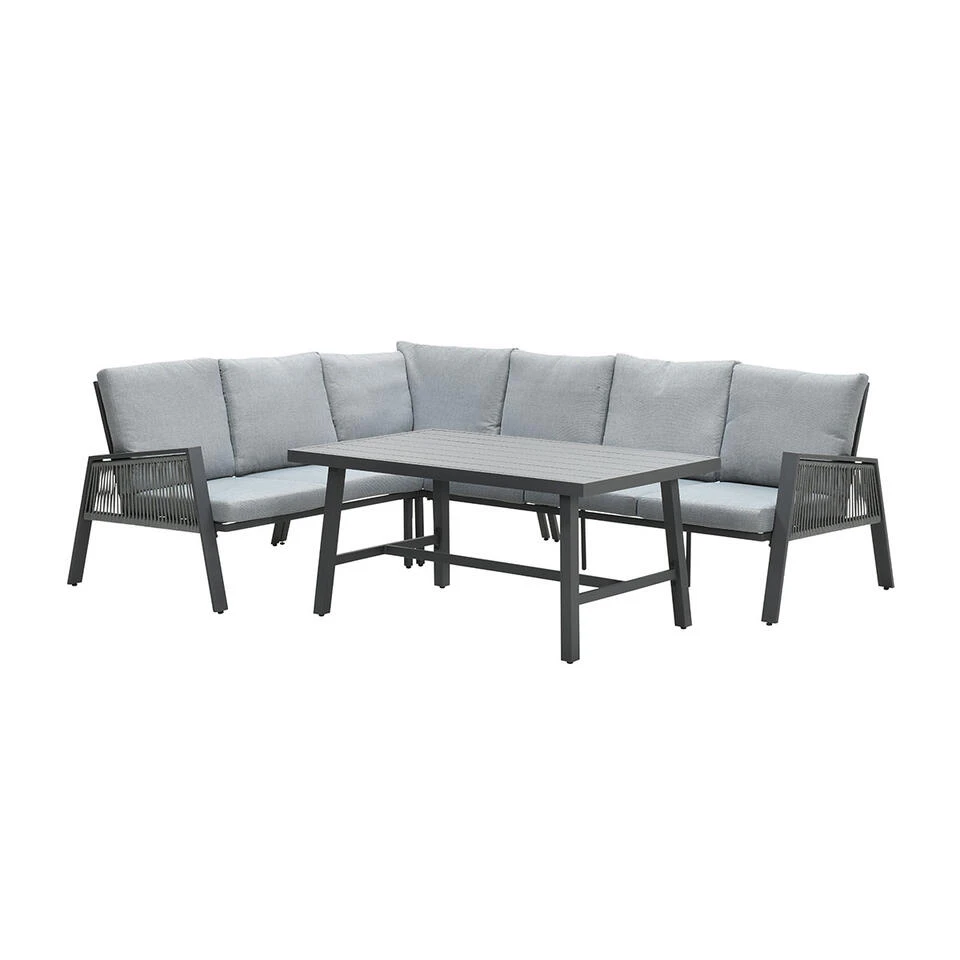 Garden Impressions Brendon Lounge Dining Set 4-delig L - Licht Grijs 3 Garden Impressions Brendon Lounge Dining Set 4-delig L - Licht Grijs