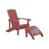 Beliani Tuinstoel ADIRONDACK - Rood Kunsthout -Tuinwinkel 1000035696