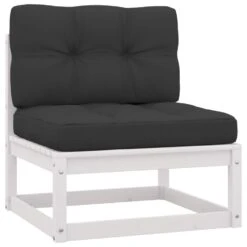 VidaXL 2-delige Loungeset Met Kussens Massief Grenenhout Wit -Tuinwinkel 1000035699 0101