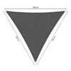 Shadow Comfort Waterafstotend, Driehoek 3x3x3m Warm Grey Metset 2 Shadow Comfort Waterafstotend, Driehoek 3x3x3m Warm Grey Metset -Tuinwinkel 1000036104