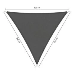 Shadow Comfort Waterafstotend, Driehoek 3x3x3m Warm Grey Metset
