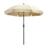 Madison - Parasol Lanzarote Round Ecru - 250cm - Beige -Tuinwinkel 1000036302