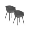 Garden Impressions Lexy Tuinstoel Donker Grijs - 2 Stuks -Tuinwinkel 1000040783