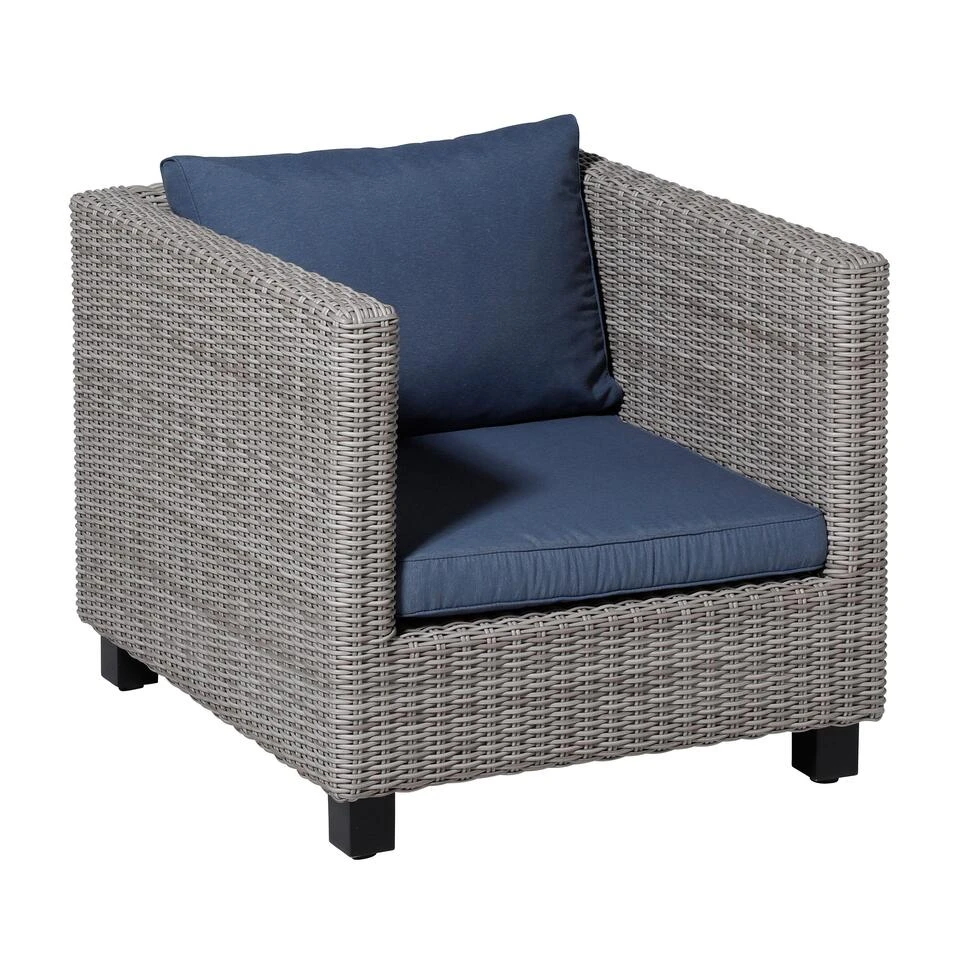 Madison Lounge Luxe Panama Safier Blue Zitkussen 60x60cm 6 Madison Lounge Luxe Panama Safier Blue Zitkussen 60x60cm - Afbeelding 4