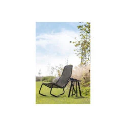 WOOOD Schommelstoel Buiten Tom - Rattan - Naturel - 97x51x95 -Tuinwinkel 1000041308 0103