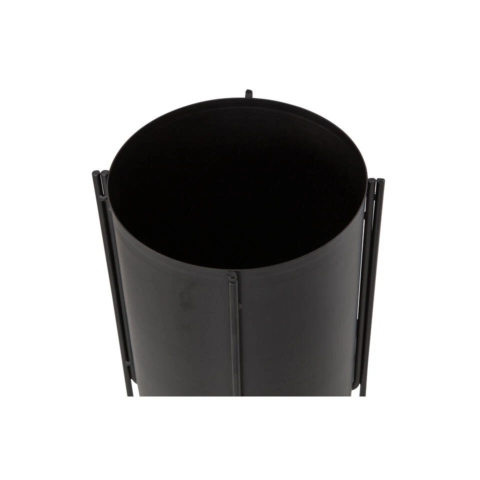 WOOOD Arda Plantenpot - Metaal - Zwart - 48x20x20 4 WOOOD Arda Plantenpot - Metaal - Zwart - 48x20x20 - Afbeelding 2