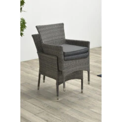 Garden Impressions Jerba Tuinstoel Grijs - 2 Stuks -Tuinwinkel 1000042194 0102