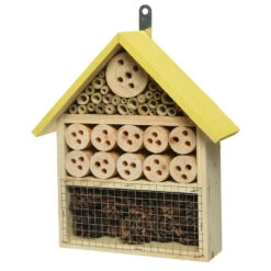 Decoris Insectenhotel - Geel - Vurenhout - 29 Cm